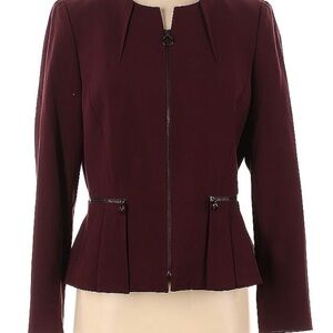 TAHARI ASL burgundy blazer! Like new!!